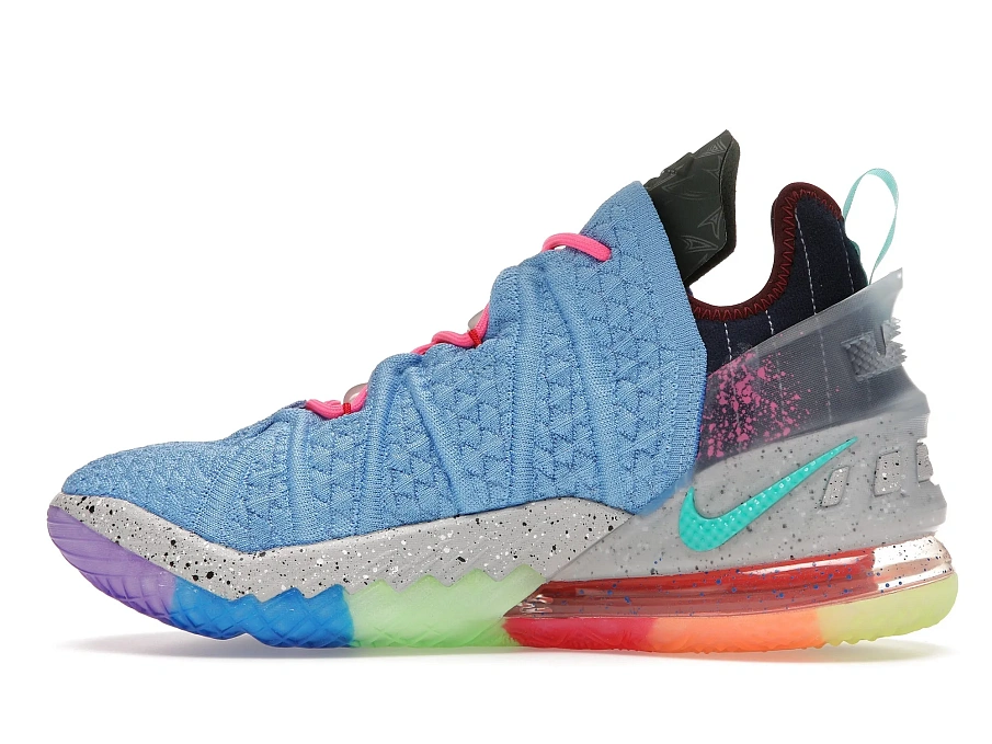 Фото № 5 с приближением к товару «‎Nike LeBron 18 Best of 1-9 Light Blue»