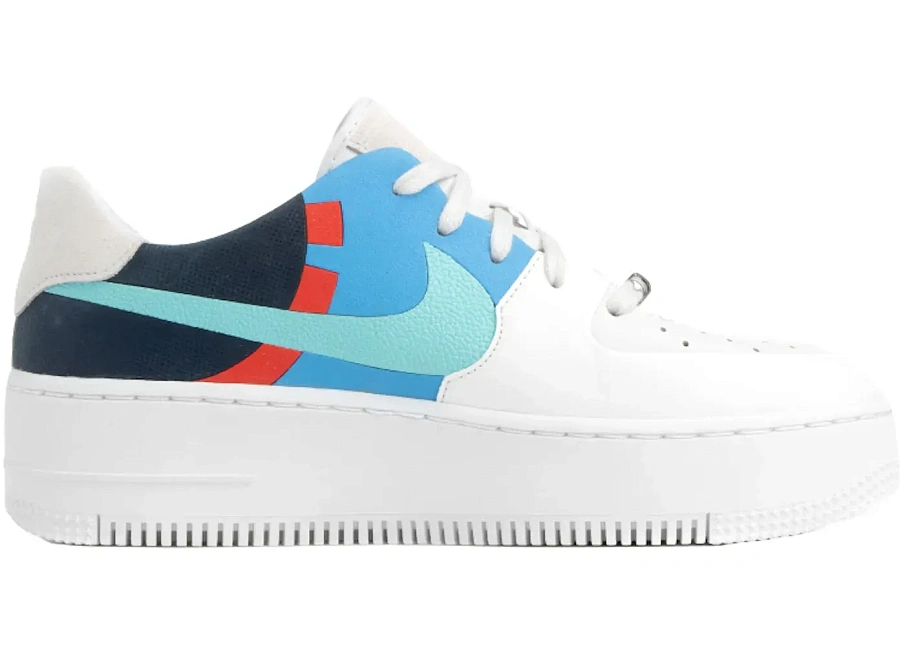 Фото № 1 с приближением к товару «‎Nike Air Force 1 Low Sage White Light Blue »