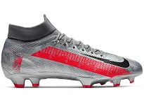 Фото № 1 с приближением к товару «‎Nike Mercurial Superfly 7 Pro FG Metallic Grey Crimson»