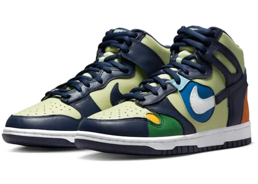 Фото № 1 с приближением к товару «‎Nike Dunk High See Through Pistachio Midnight Navy »