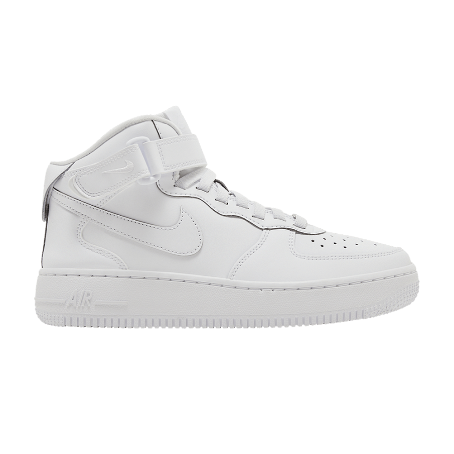 Фото № 1 с приближением к товару «‎Nike Air Force 1 Mid EasyOn SE GS Triple White»