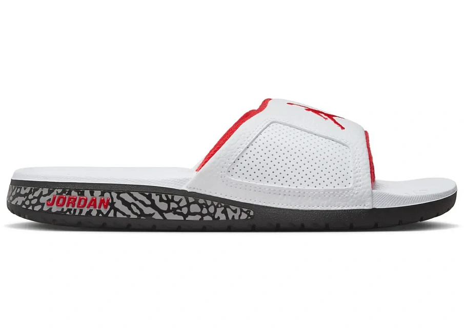 Фото № 1 с приближением к товару «‎Jordan Hydro III Retro White University Red Cement»