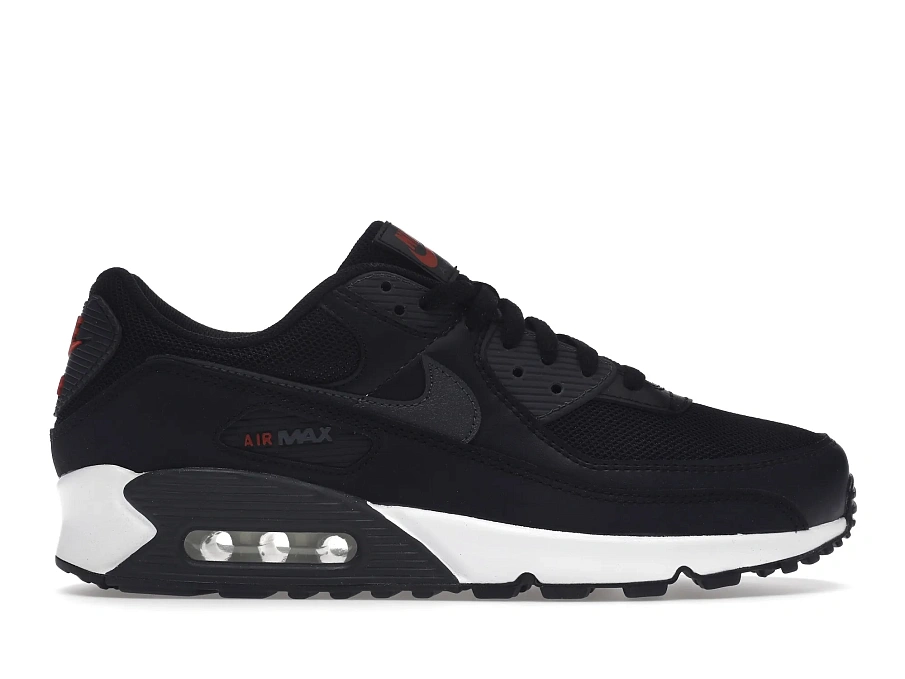 Фото № 1 с приближением к товару «‎Nike Air Max 90 Black University Red»