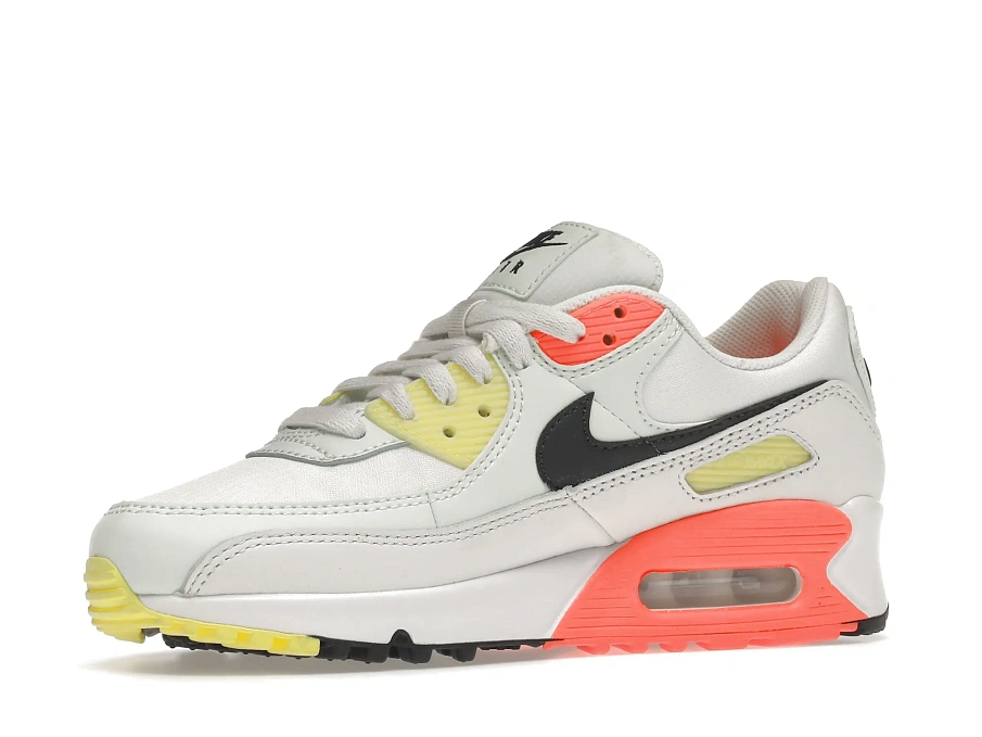 Фото № 3 с приближением к товару «‎Nike Air Max 90 White Barely Green Bright Mango »