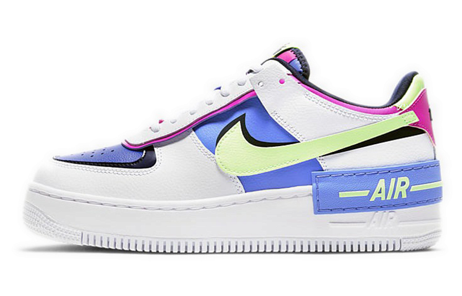 Фото № 1 с приближением к товару «‎Nike Air Force 1 Shadow Skate Shoes WhiteSapphire-Fire Pink-Barel»