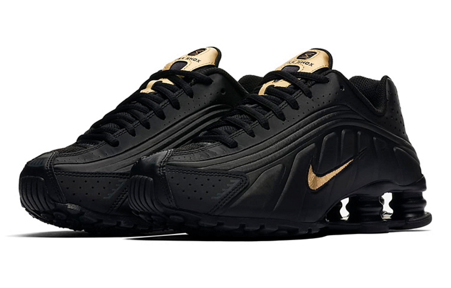 Фото № 3 с приближением к товару «‎Nike Shox R4 GS 'Black Metallic Gold'»