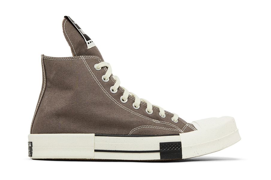 Фото № 2 с приближением к товару «‎Rick Owens x Converse TURBODRK Chuck 70 Laceless Iron»