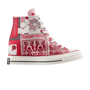 Isabel Marant x Converse Women's Chuck 70 Wedge Platform High Red Bandana Scarf - 1