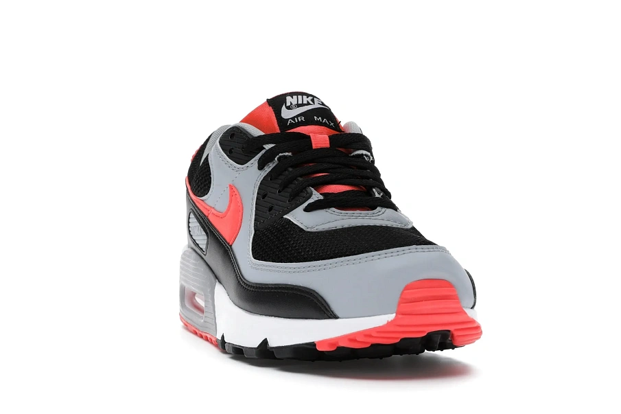 Фото № 3 с приближением к товару «‎Nike Air Max 90 Black Radiant Red Wolf Grey»