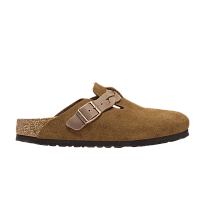 Фото № 1 с приближением к товару «‎Birkenstock Boston Braided Suede Leather Narrow Mink»