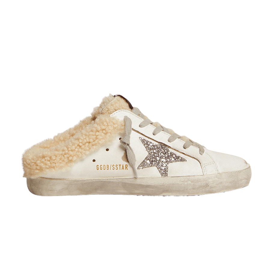 Фото № 1 с приближением к товару «‎Golden Goose Women's Superstar Sabot White Silver Glitter»