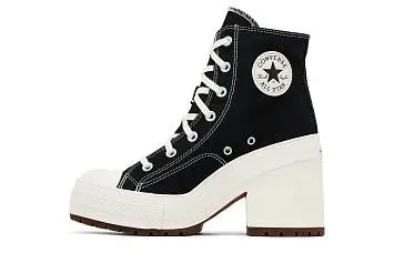 Converse Chuck 70 De Luxe Heel High Black Egret - 4