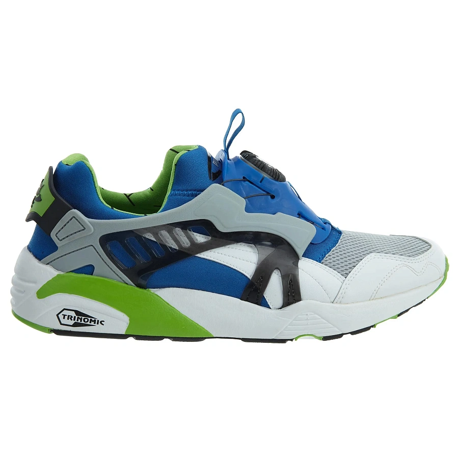 Фото № 1 с приближением к товару «‎Puma Disc Blaze Og 1993 The List White-Snorkel Blue-Grn Flash»