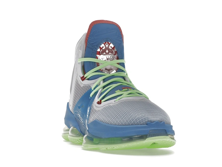 Фото № 2 с приближением к товару «‎Nike LeBron 19 Dutch Blue Lime Glow»