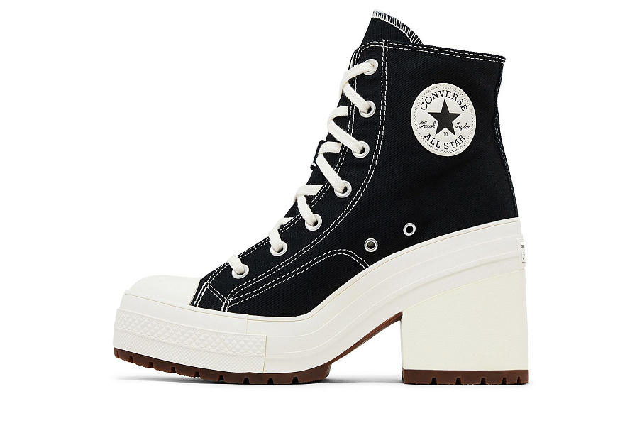 Фото № 4 с приближением к товару «‎Converse Chuck 70 De Luxe Heel High Black Egret»