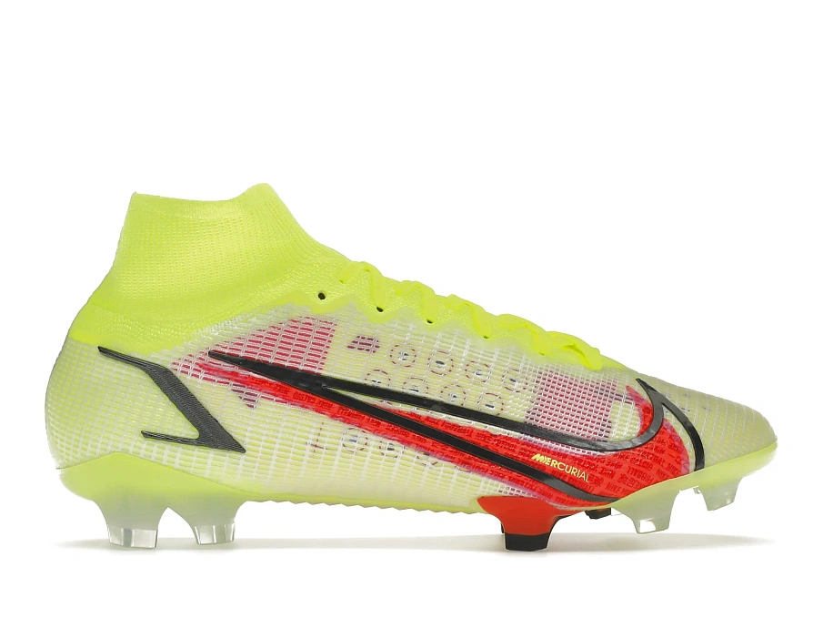 Фото № 1 с приближением к товару «‎Nike Mercurial Superfly 8 Elite FG Volt Black Bright Crimson»