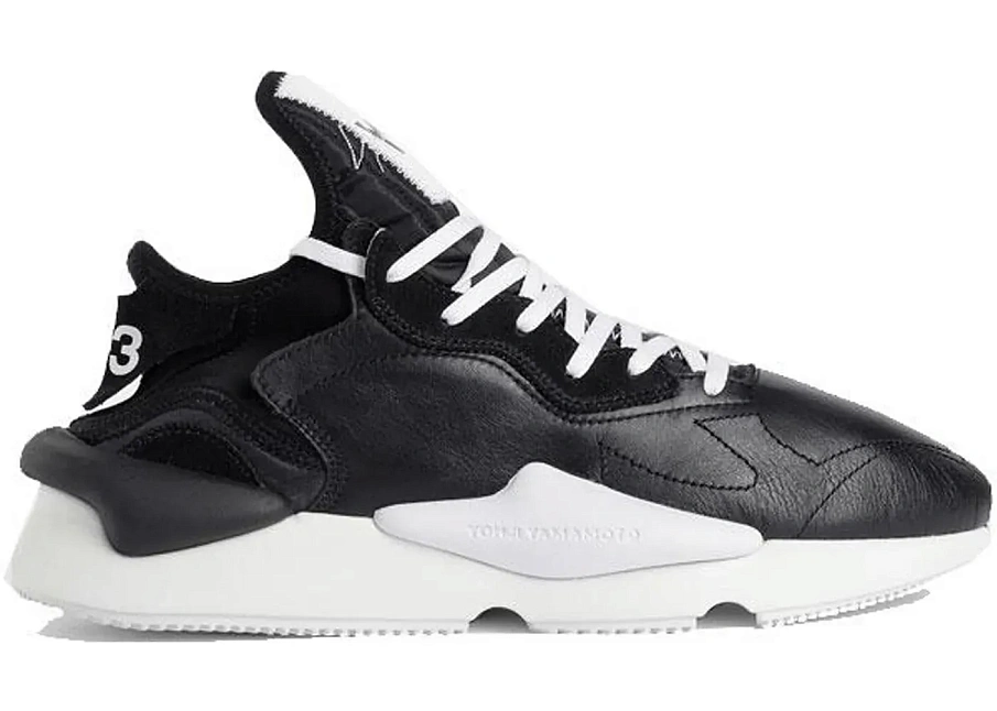 Фото № 1 с приближением к товару «‎adidas Y-3 Kaiwa Black White Black Heel»