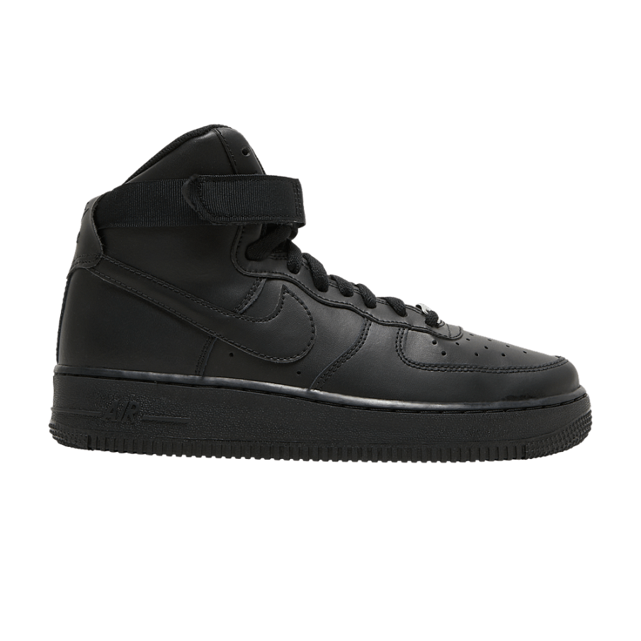 Фото № 1 с приближением к товару «‎Air Jordan Air Force 1 High LE GS Triple Black»