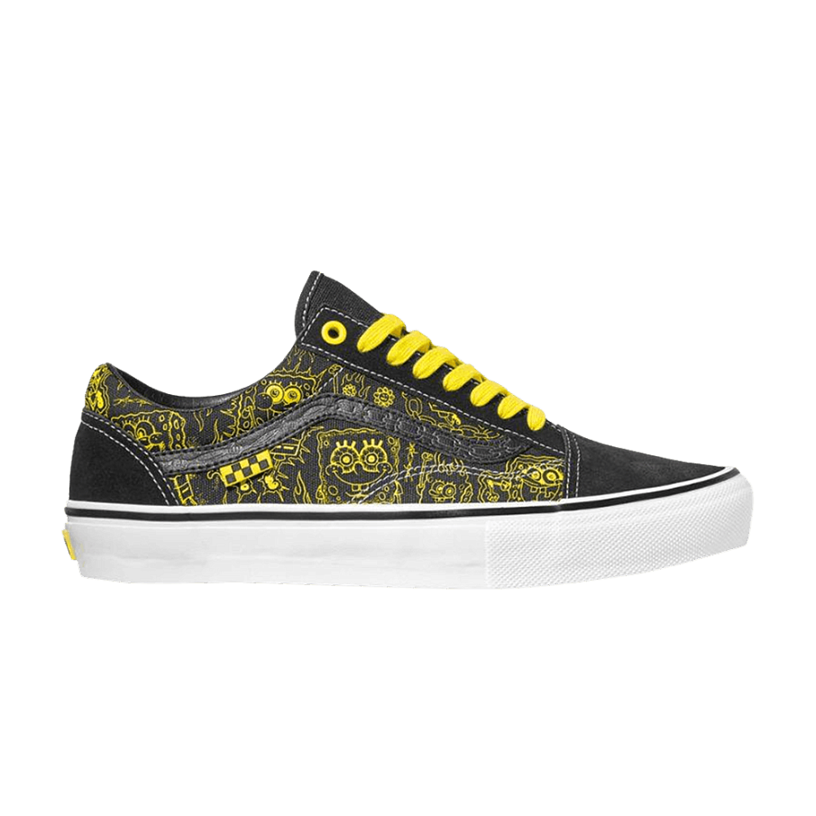 Фото № 1 с приближением к товару «‎Vans Mike Gigliotti x SpongeBob SquarePants x Skate Old Skool Black Yellow»