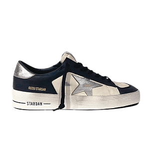 Golden Goose Stardan Optic White Navy Silver
