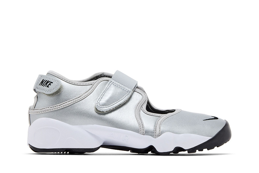 Фото № 2 с приближением к товару «‎Nike Women's Air Rift Premium Metallic Silver Sail»
