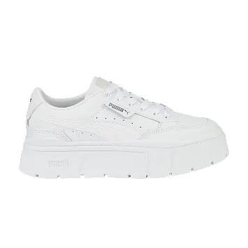 Puma Women's Mayze Stack Leather Triple White - 1