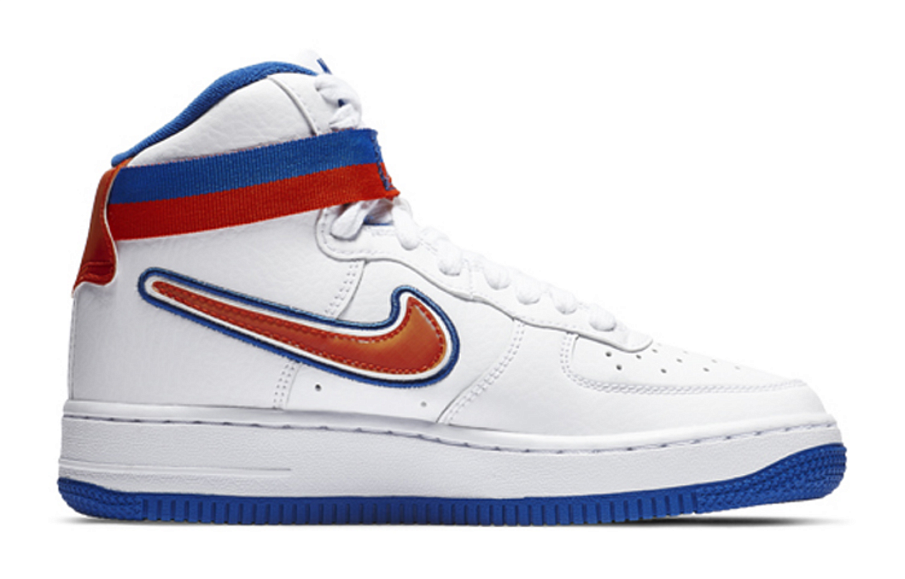 Фото № 2 с приближением к товару «‎Nike Air Force 1 High Skate Shoes WhiteBlueRed»