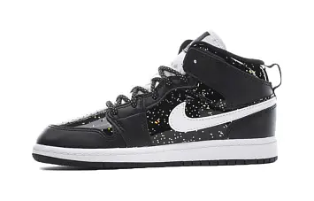 (BP) Air Jordan 1 Mid SE Black - 1