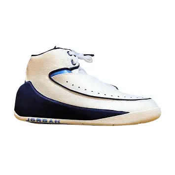 Nu Retro Air Jordan 2 White Midnight Navy - 1