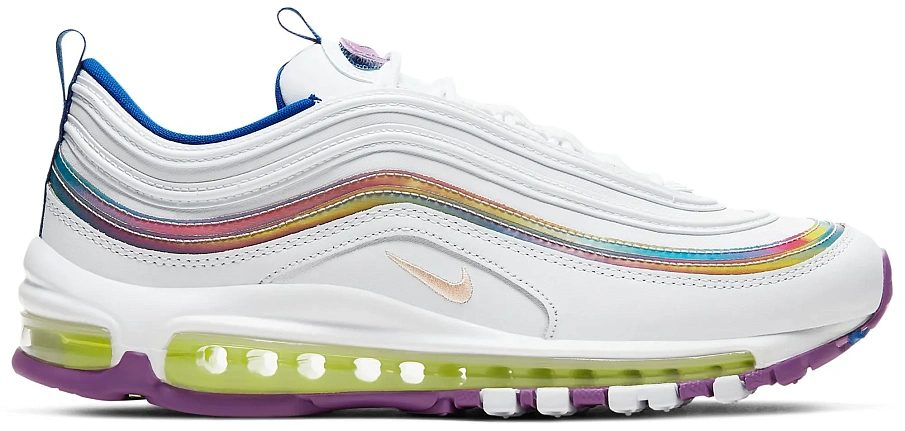 Фото № 1 с приближением к товару «‎Nike Air Max 97 White Iridescent Stripes »