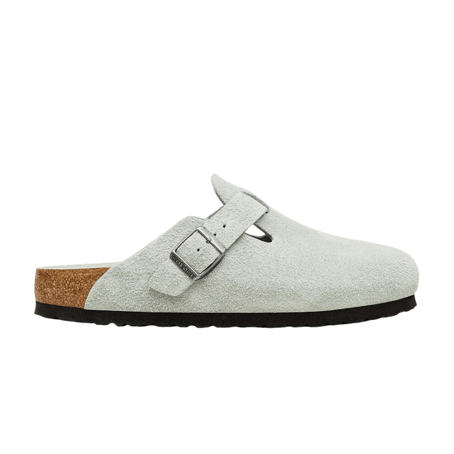 Фото № 1 с приближением к товару «‎Birkenstock Boston Soft Footbed Narrow Sandal Pure Sage»