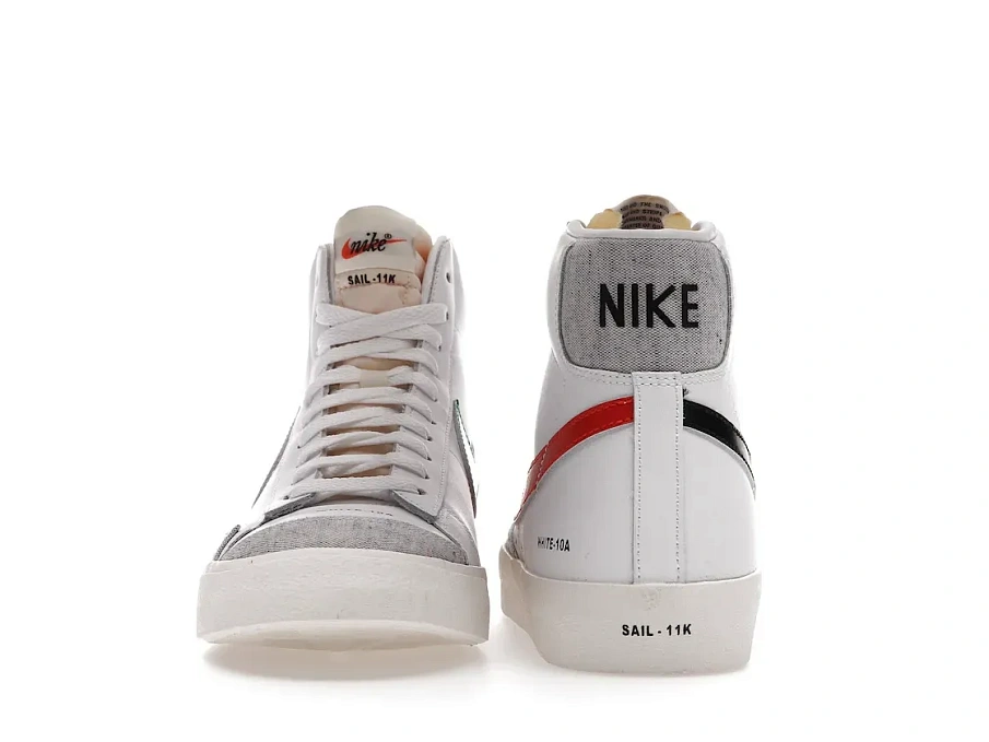 Фото № 2 с приближением к товару «‎Nike Blazer Mid 77 Color Code White »