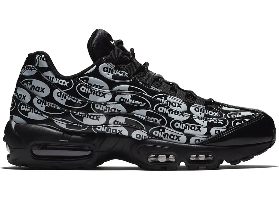 Фото № 1 с приближением к товару «‎Nike Air Max 95 All-Over Print Black White»