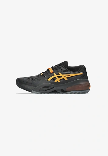 GEL-RESOLUTION X CLAY CLAY COURT TENNIS SHOES BLACK SHOCKING ORANGE - 1