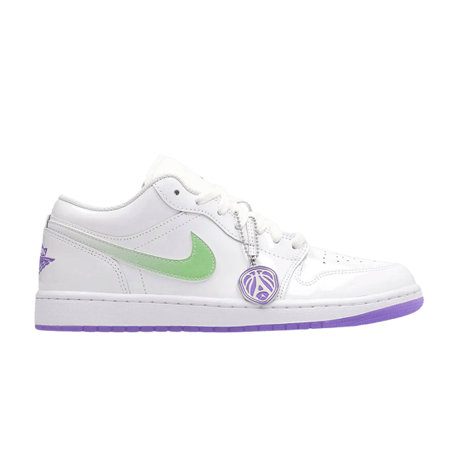 Фото № 1 с приближением к товару «‎Air Jordan 1 Low SE Quai54 White Grape»