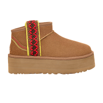 Фото № 1 с приближением к товару «‎UGG Women's Classic Ultra Mini Platform Braid - Chestnut»