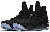 Фото № 3 с приближением к товару «‎ Nike Lebron 15 Basketball shoes Black Metallic Gold»