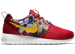 Nike Roshe Run Red Floral Aloha 
