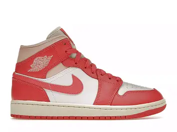 Jordan 1 Mid Strawberries and Cream 
