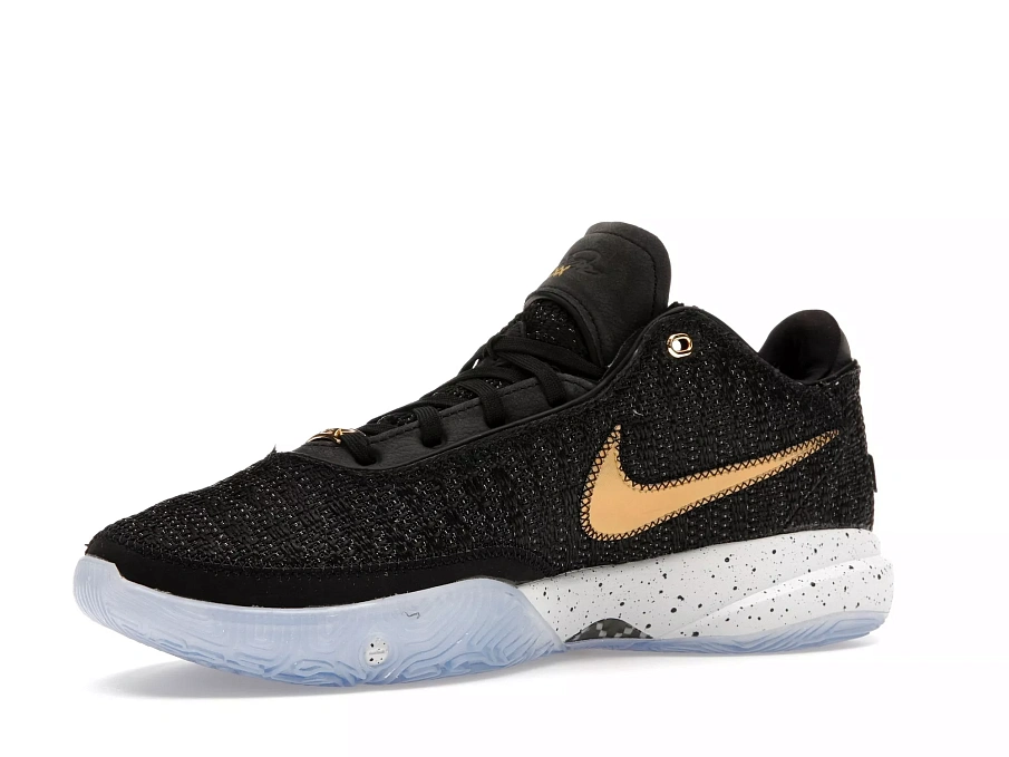 Фото № 3 с приближением к товару «‎Nike LeBron 20 Black Metallic Gold»