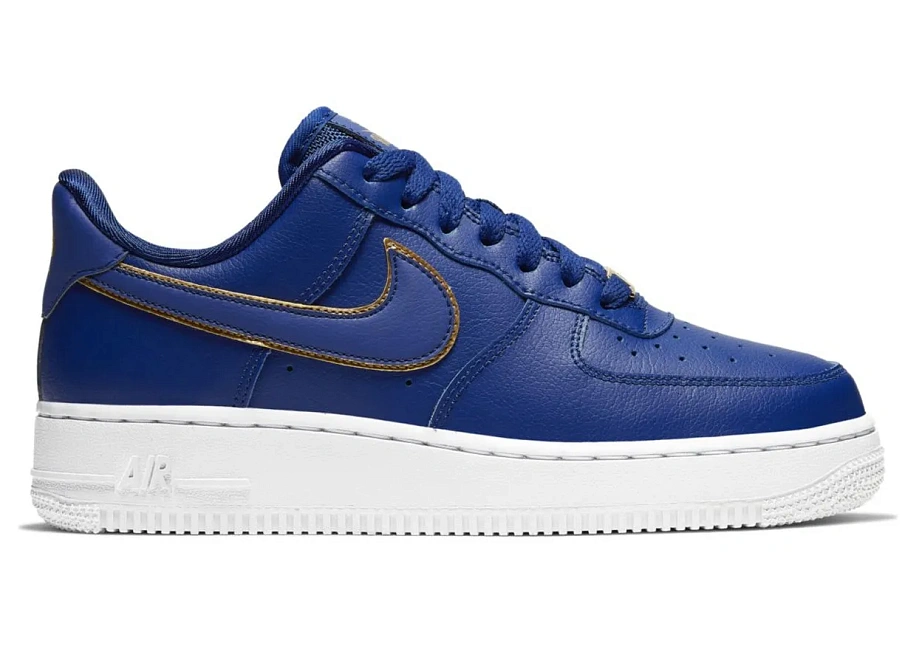 Фото № 1 с приближением к товару «‎Nike Air Force 1 Low Blue Gold Swoosh »