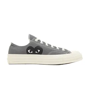 Comme des Garçons PLAY x Converse Chuck 70 Low Steel Gray - 1