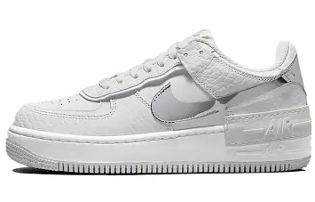Nike Air Force 1 Shadow Low-Top Sneakers WhiteSilver - 1