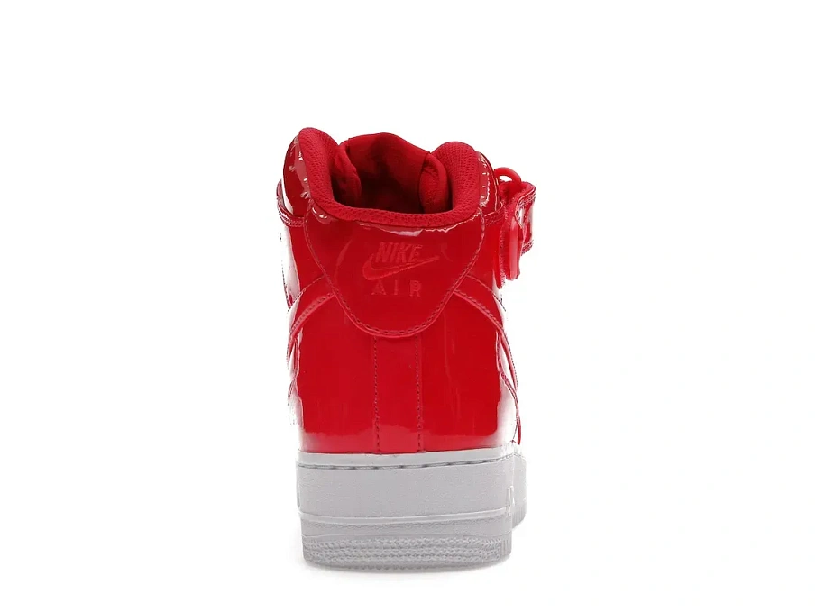 Фото № 4 с приближением к товару «‎Nike Air Force 1 Mid Ultraviolet Siren Red»
