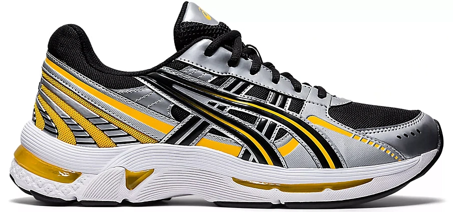 Фото № 1 с приближением к товару «‎ASICS Gel-Kyrios Black Grey Yellow»