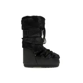 Moon Boot Icon Faux-Fur Boot Black - 1