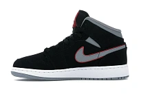 Фото № 3 с приближением к товару «‎Jordan 1 Mid Black Particle Grey Gym Red »
