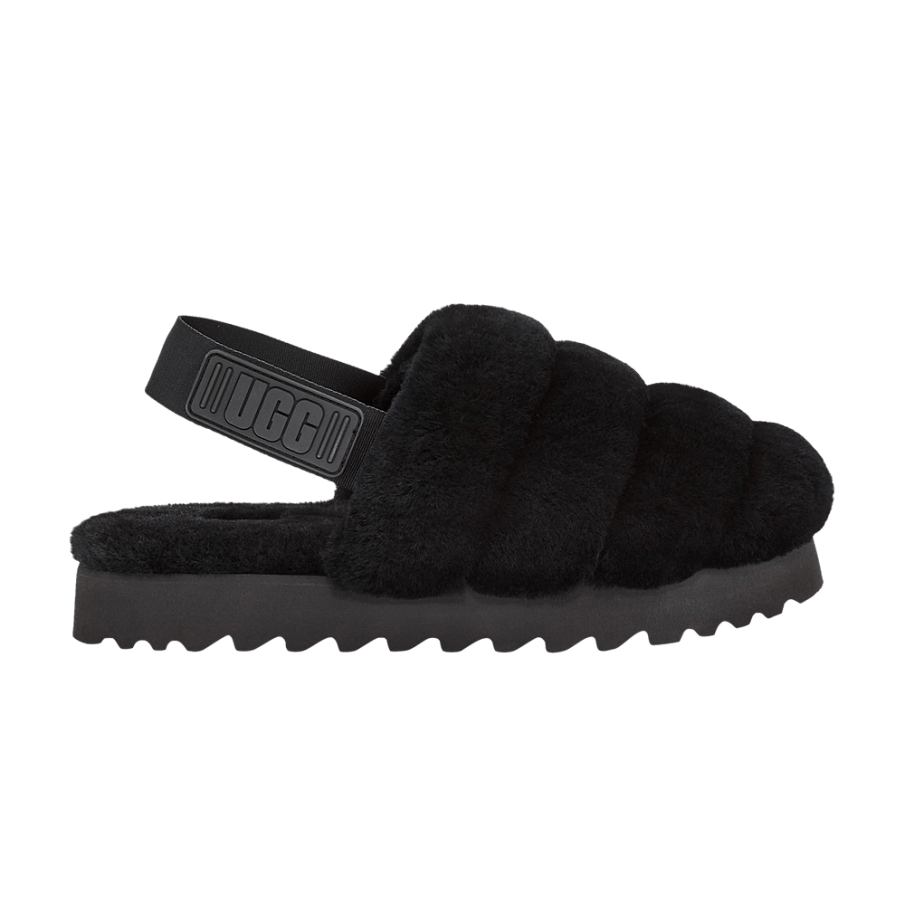 Фото № 1 с приближением к товару «‎UGG Women's Super Fluff Slipper Black»