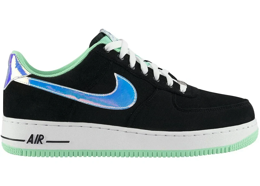 Фото № 1 с приближением к товару «‎Nike Air Force 1 Low Black Green Glow»