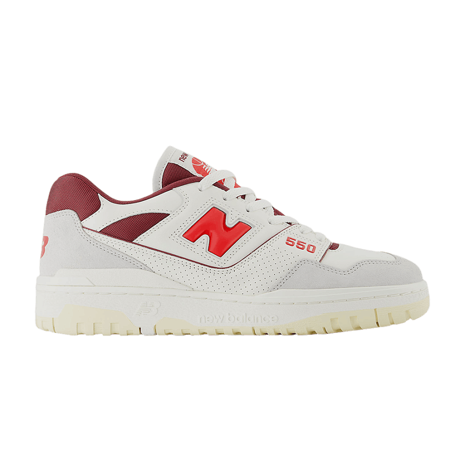 Фото № 1 с приближением к товару «‎New Balance 550 Sea Salt Grey True Red»